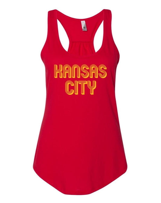 Kansas City Football Art Deco Tank Top