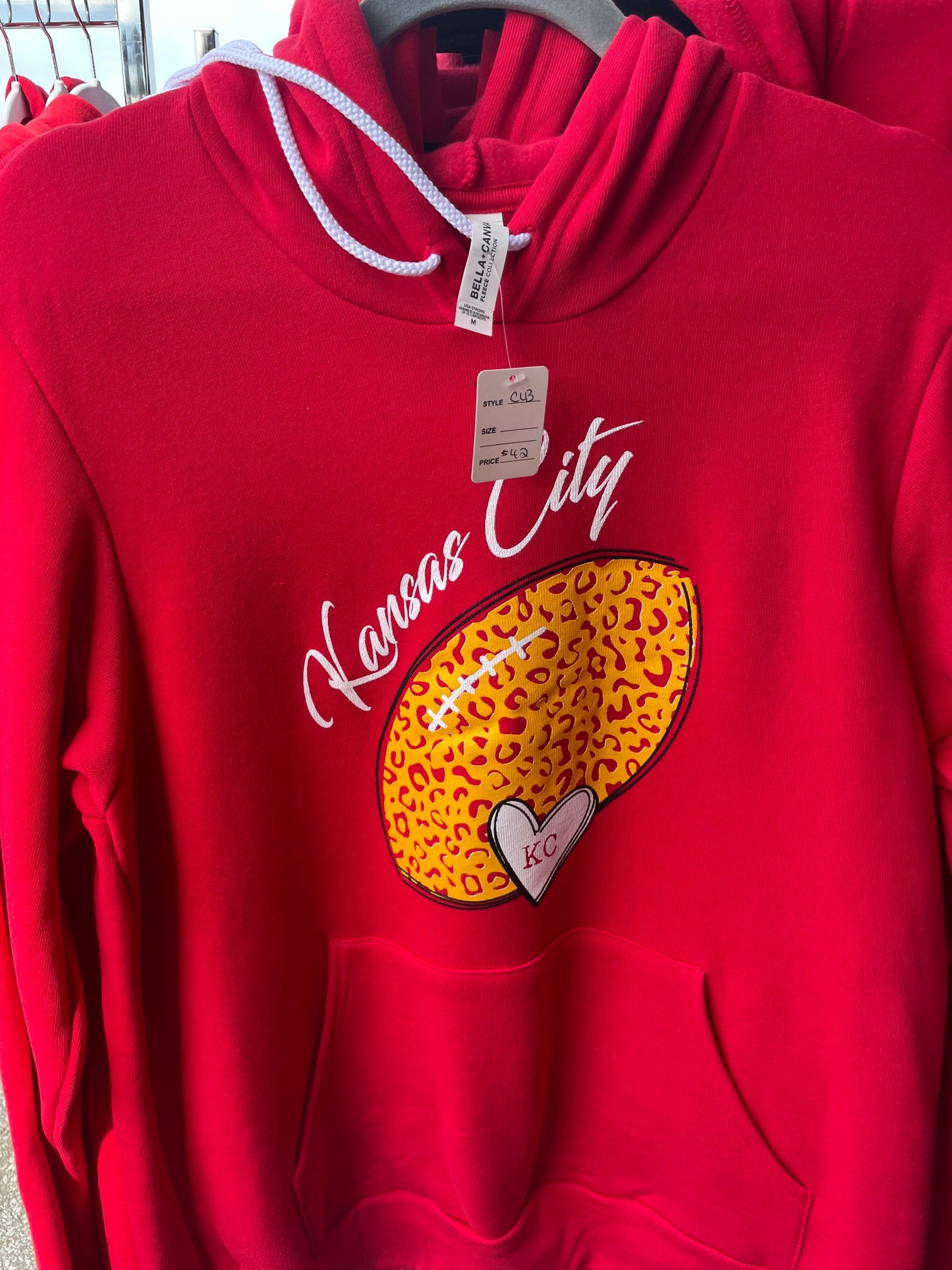 Kansas City Leopard Print Football Sweatshirt