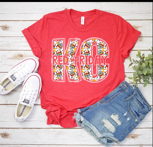 Kansas City Football Red Friday T-shirt