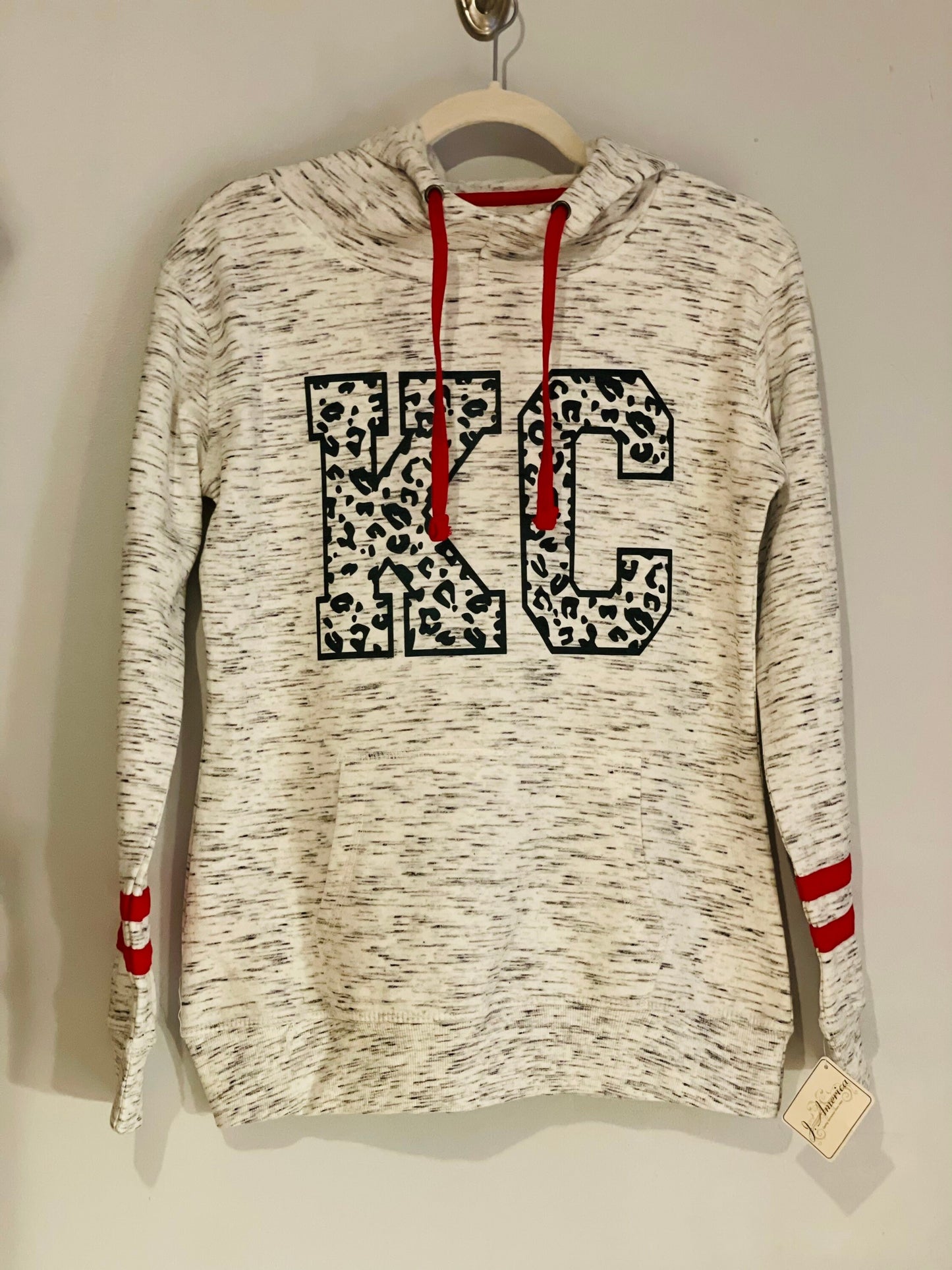 Kansas City Football Leopard Print Sweatshirt