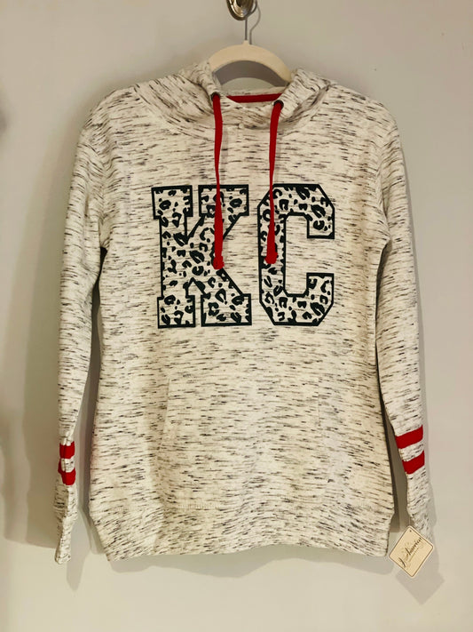 Kansas City Football Leopard Print Sweatshirt