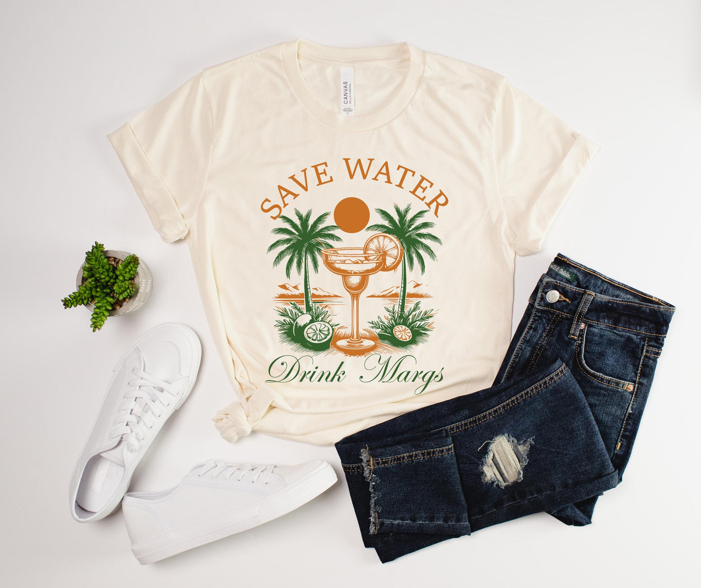 Save Water Drink Margarita, Margarita Time, Cinco De Mayo T-shirt
