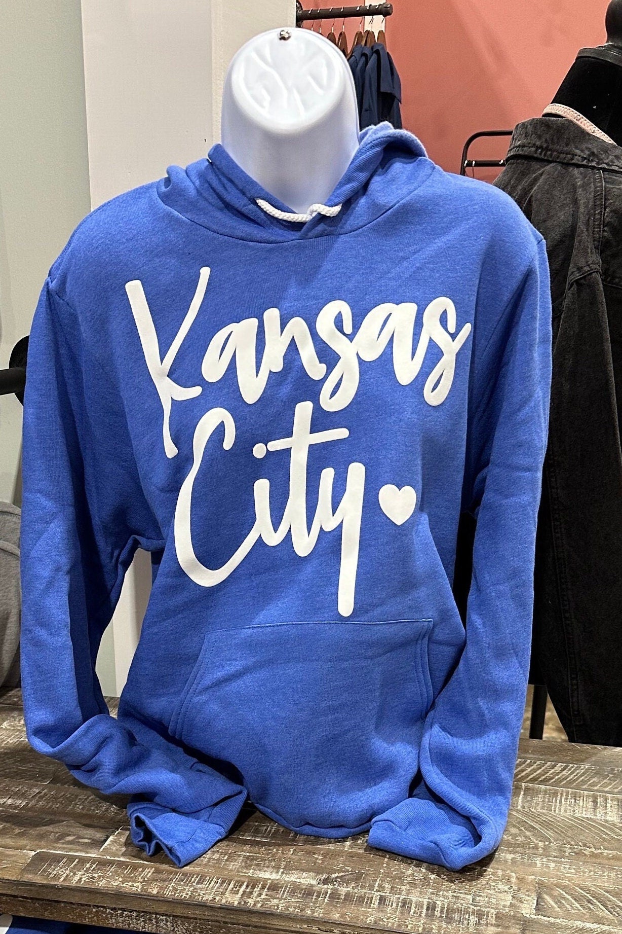 Kansas City Baseball Puff Ink Baseball Sweatshirt