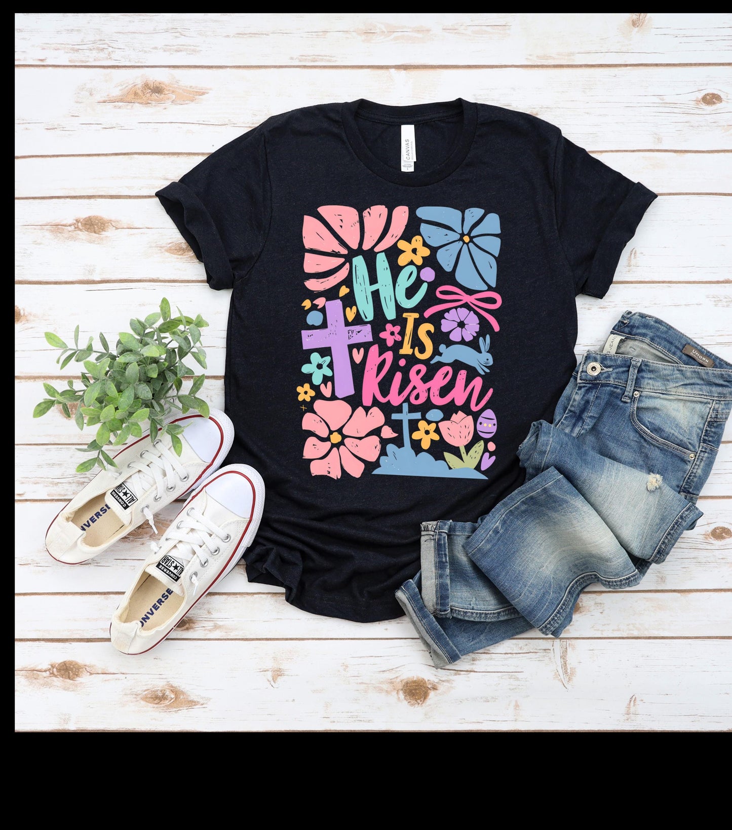He is Risen Abstract Art T-shirt