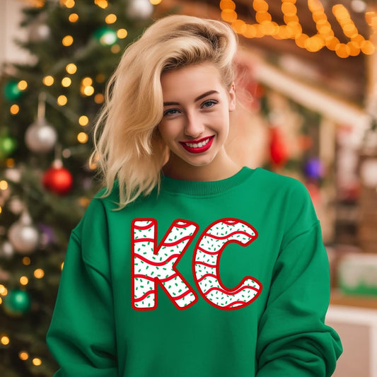Christmas Cakes KC Crewneck Sweatshirt