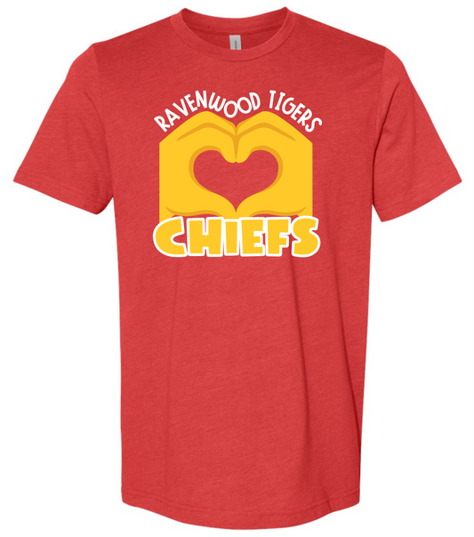 Ravenwood Tigers Love Chiefs T-shirt