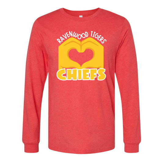 Ravenwood Tigers Love Chiefs Long Sleeve Shirt