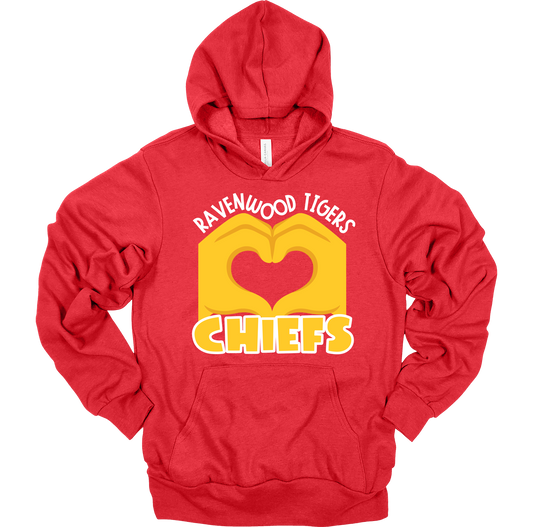 Ravenwood Tigers Love Chiefs Hoodie