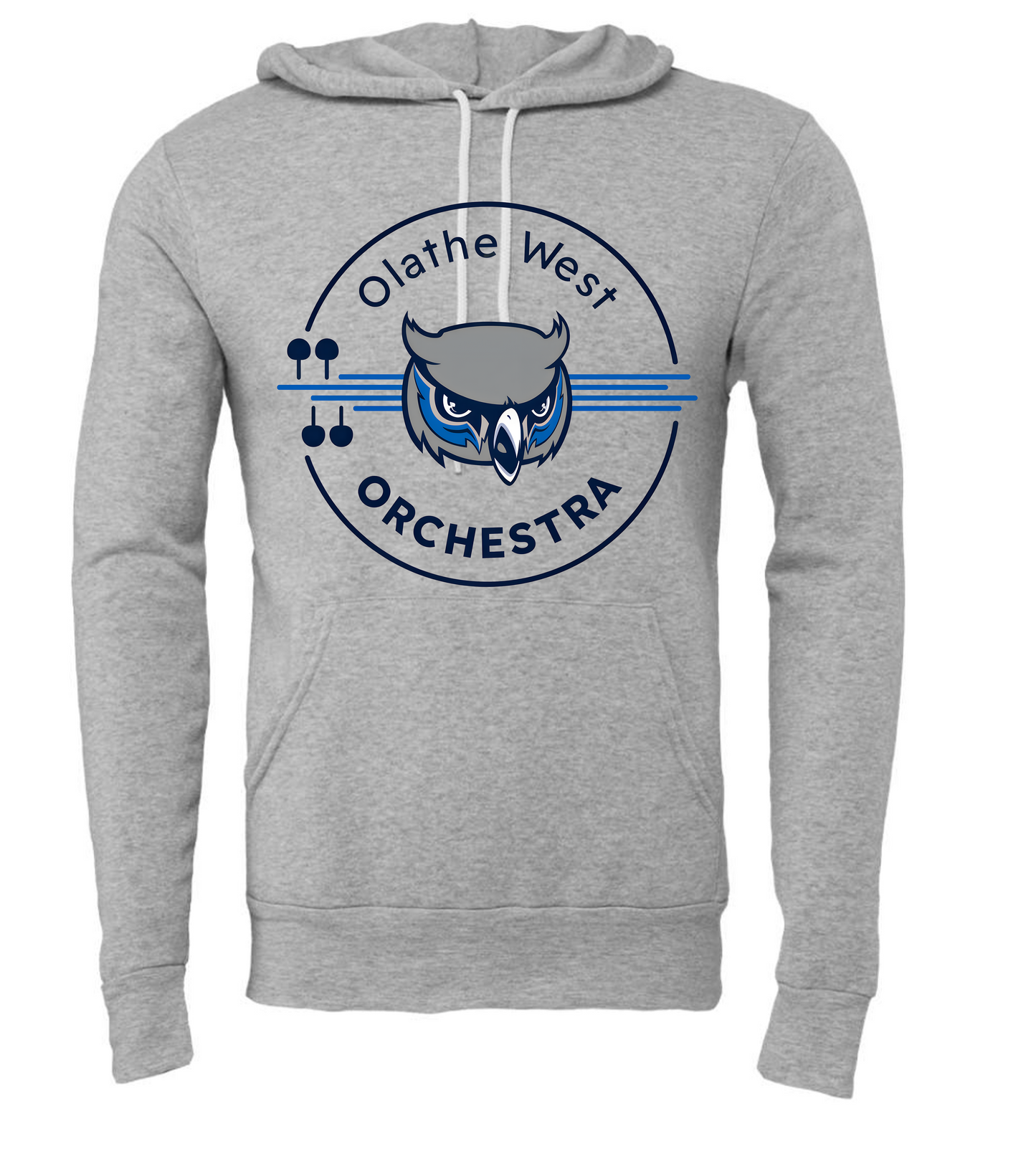Olathe West Orchestra Hoodie with Circle Logo