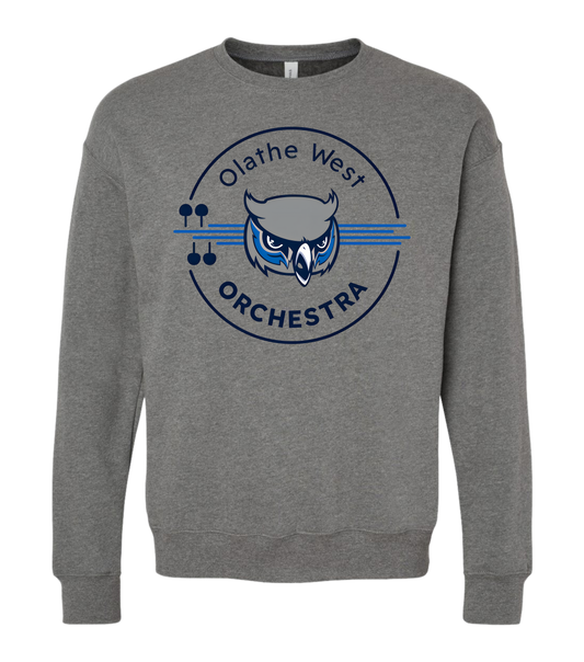 Olathe West Orchestra Crewneck Circle Logo