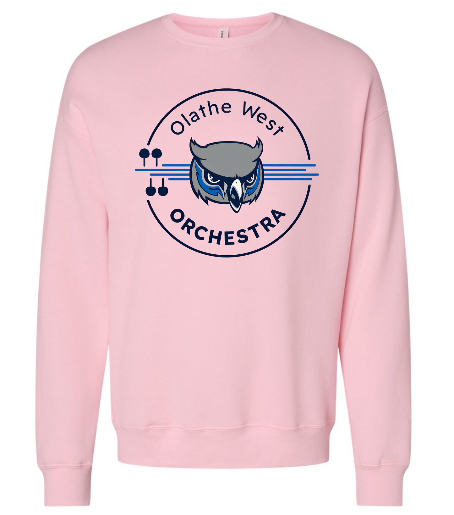 Olathe West Orchestra Crewneck Circle Logo