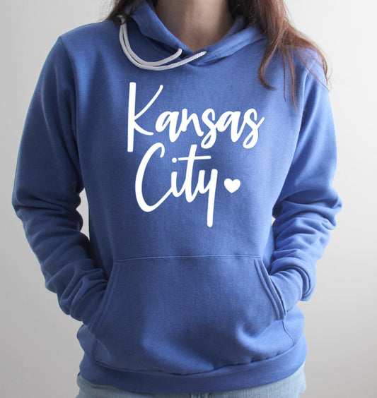Kansas City Baseball Puff Ink Baseball Sweatshirt