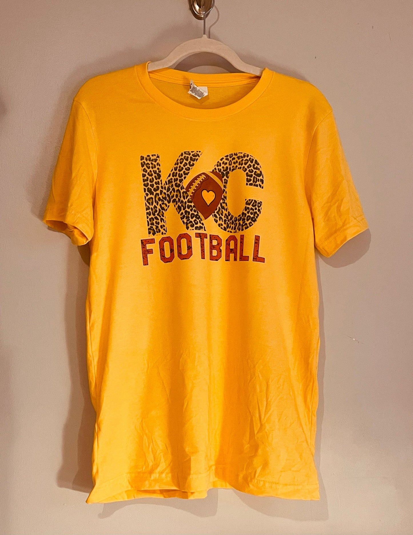Leopard Kansas City Football T-shirt
