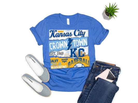 Kansas City Baseball Poster T-shirt