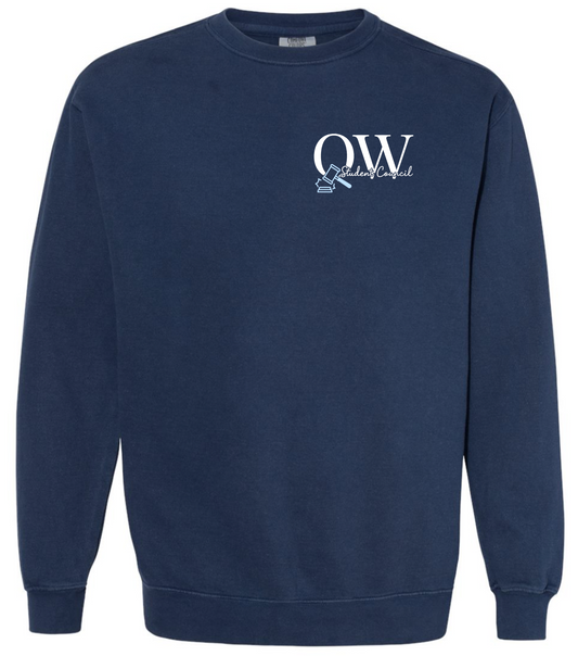 OW Stucco Navy Crewneck Sweatshirt