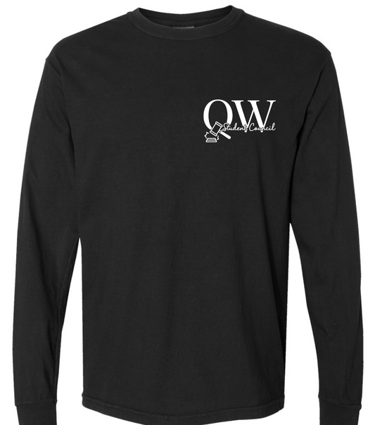 Olathe West Black Stucco Long Sleeve T-shirt