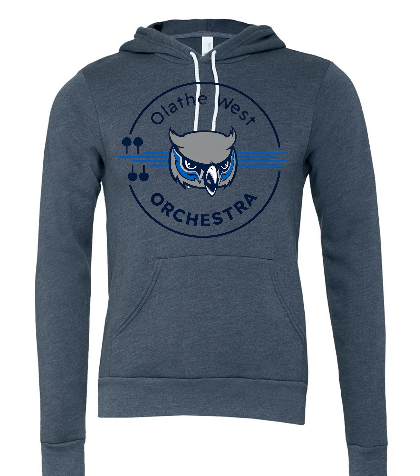Olathe West Orchestra Hoodie with Circle Logo