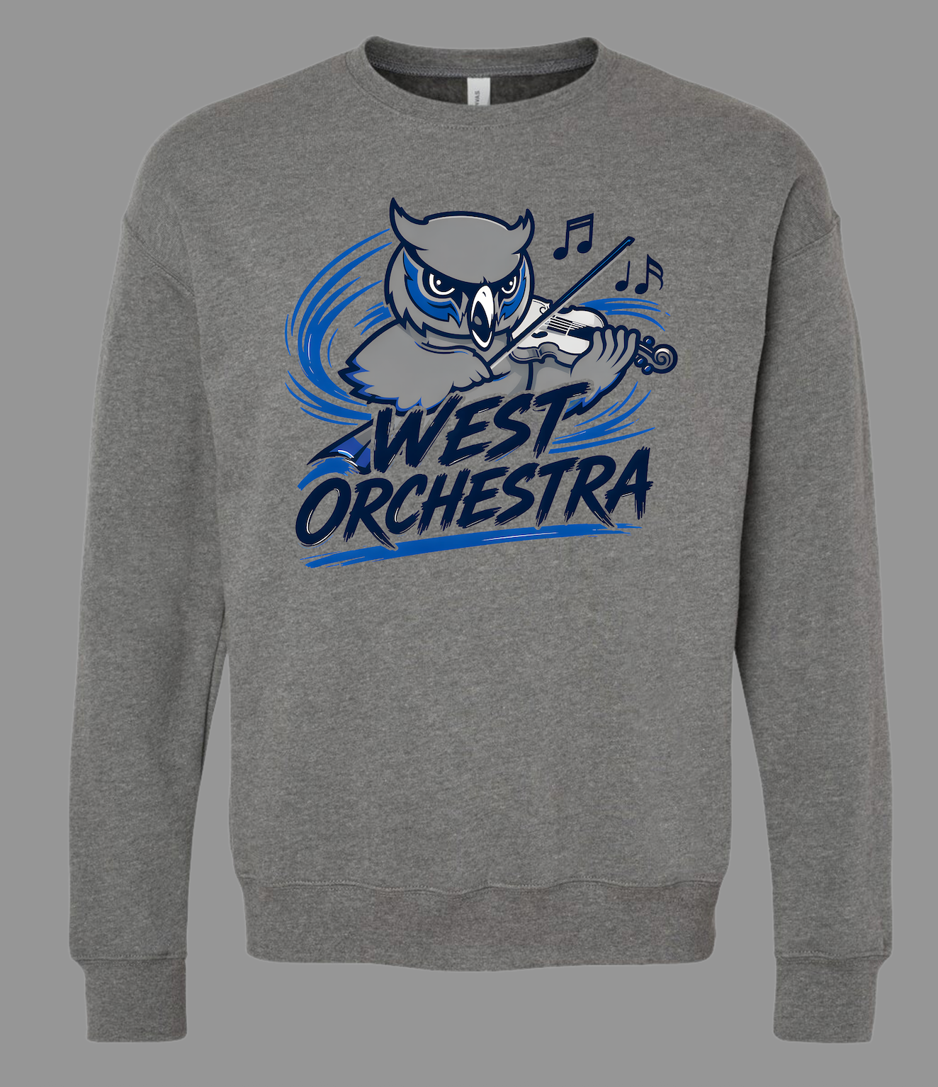 Olathe West Orchestra Crewneck w/Violin
