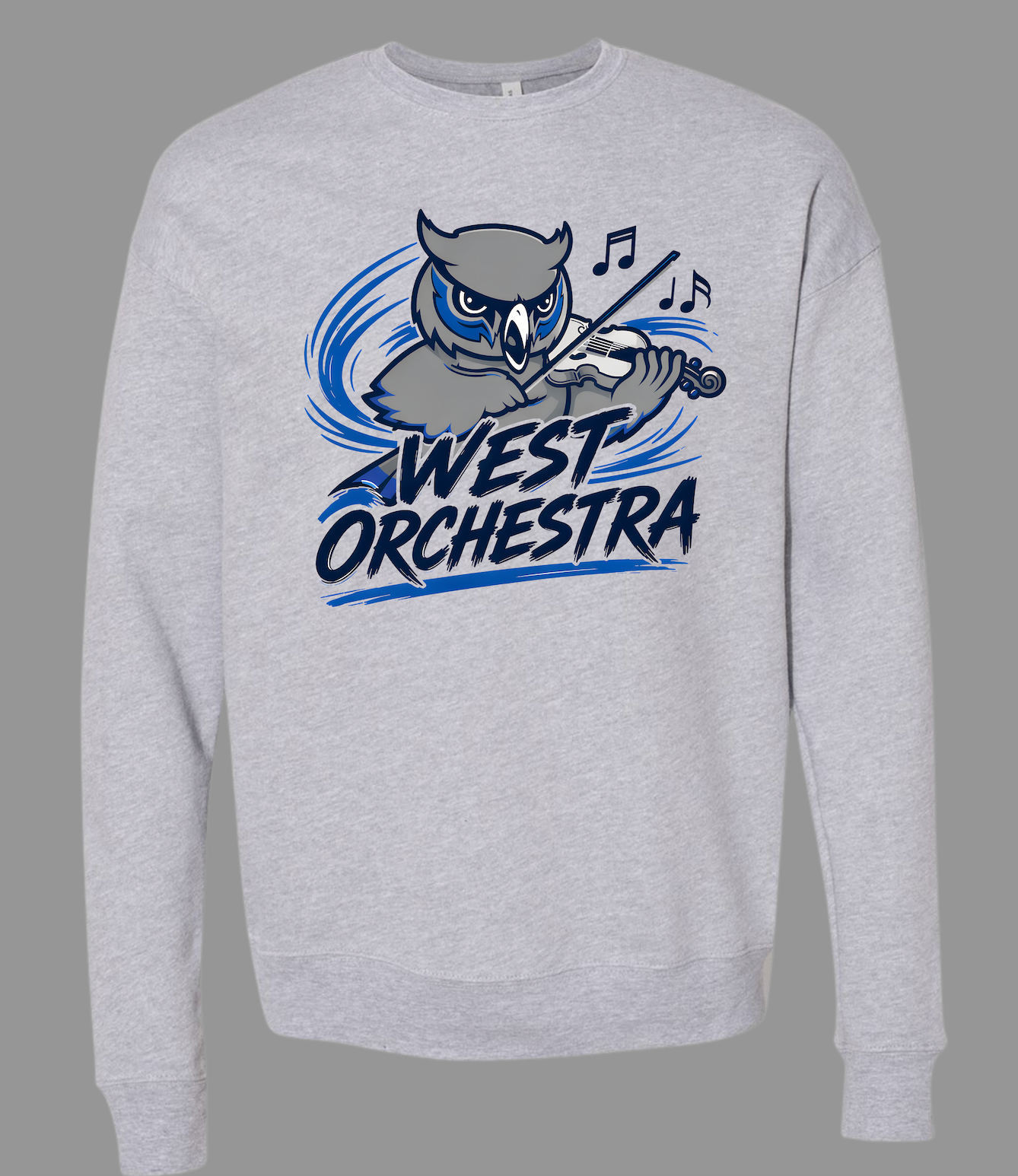 Olathe West Orchestra Crewneck w/Violin