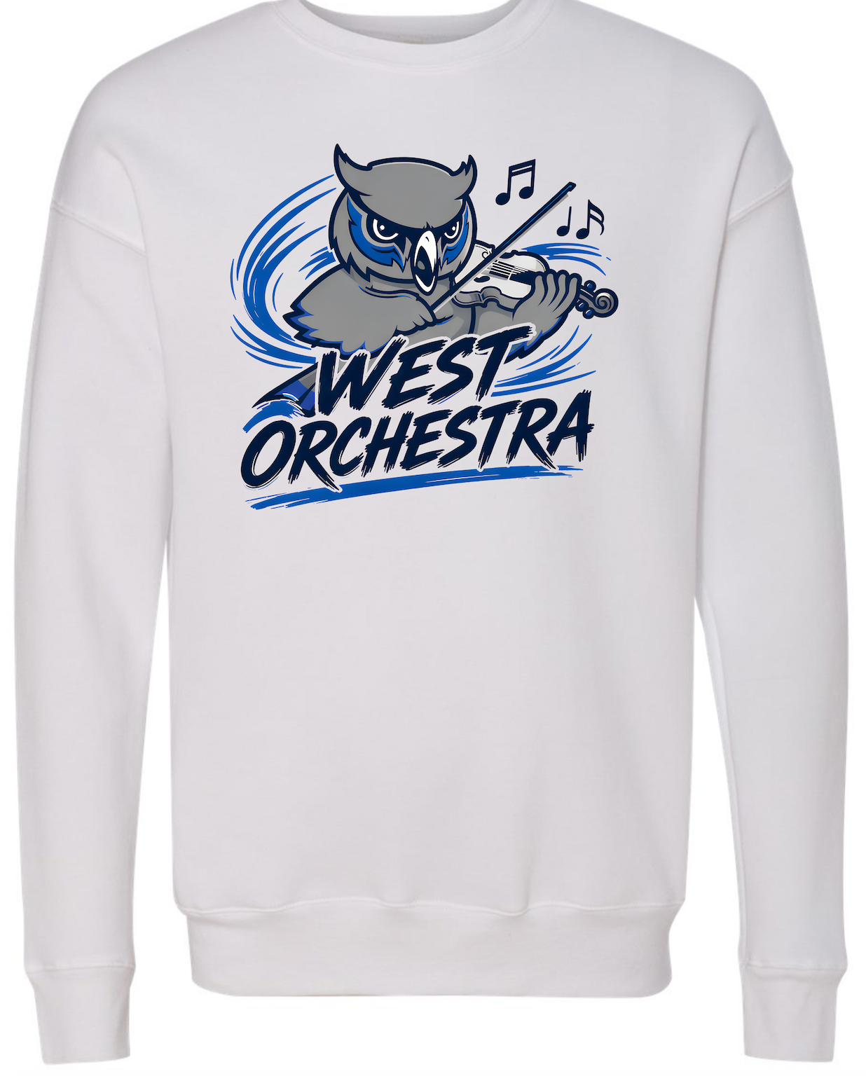 Olathe West Orchestra Crewneck w/Violin