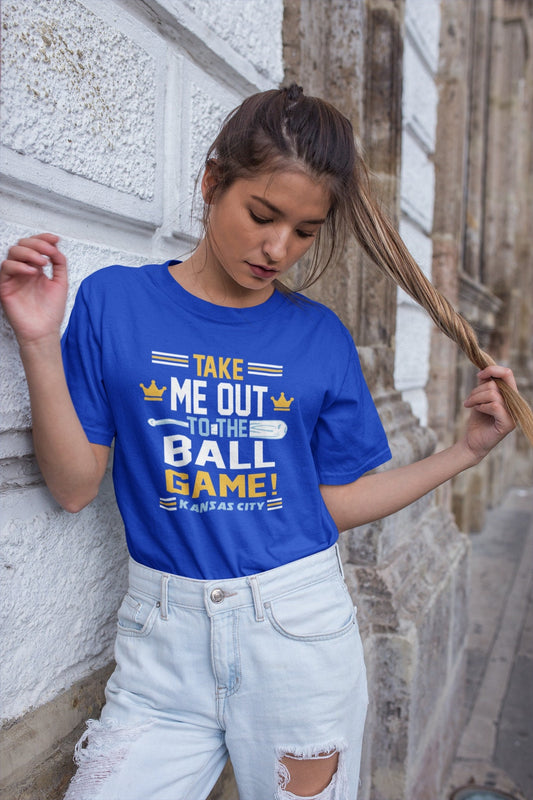 Kansas City Take Me Out to the Ballgame Baseball T-shirt