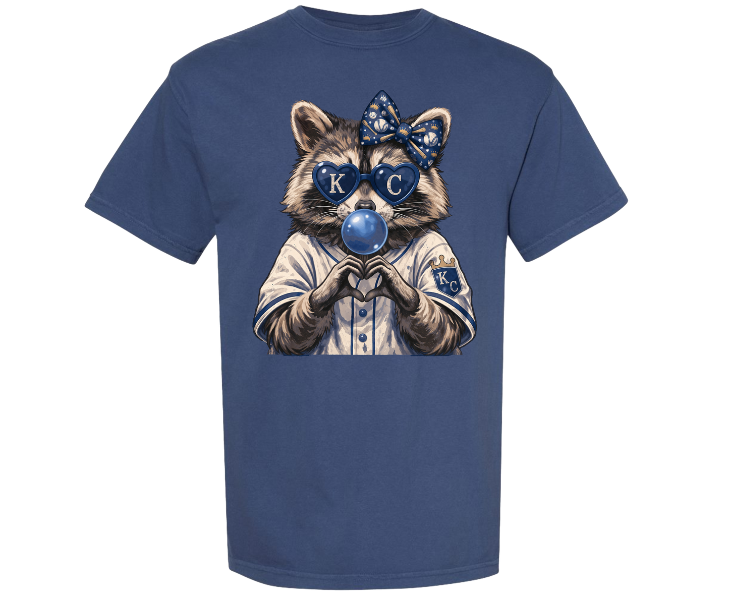 Kansas City Baseball Raccoon T-shirt