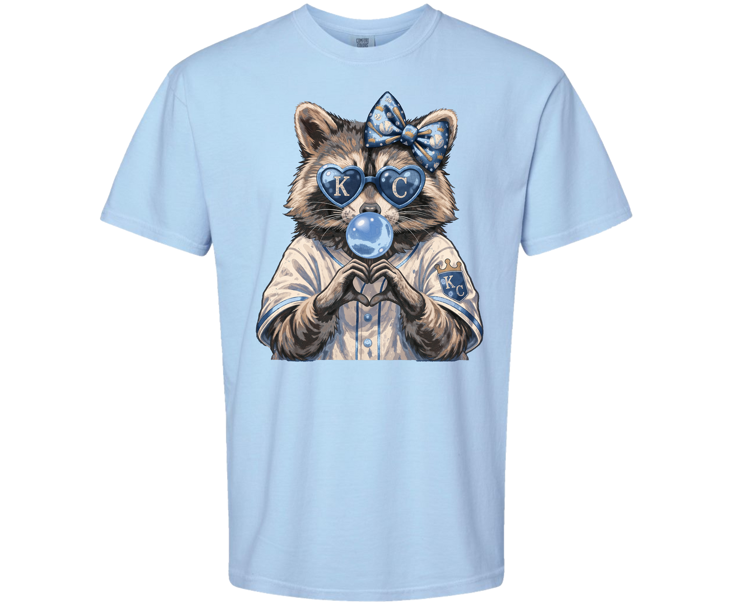 Kansas City Baseball Raccoon T-shirt